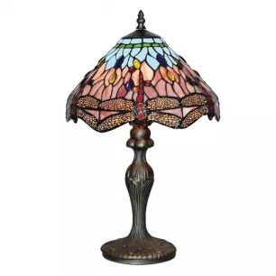 Dragonfly - 1 zzós Tiffany asztali lámpa - Searchlight-EU1287