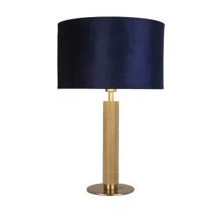 LONDON asztali lámpa, sárgaréz és sötétkék,1xE27 - Searchlight-EU65721AZ