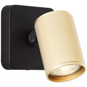 MARTY LED fali spot lámpa 1 izzós, 1xGU10, matt arany és fekete -  Brilliant-G99201/86