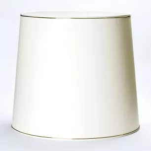 Textil lámpaernyő 12-4430, átm:500 mm, krémszínű, arany szegéllyel - ORI-Schirm 12-4430 krém