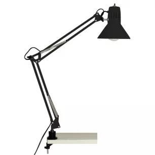 Hobby  íróasztali lámpa, satus, fekete - BRILLIANT-10802/06