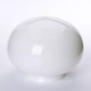 Üveg lámpabúra 328, átm:18 cm, opál fényes - ORI-Üveg 328 opál fényes