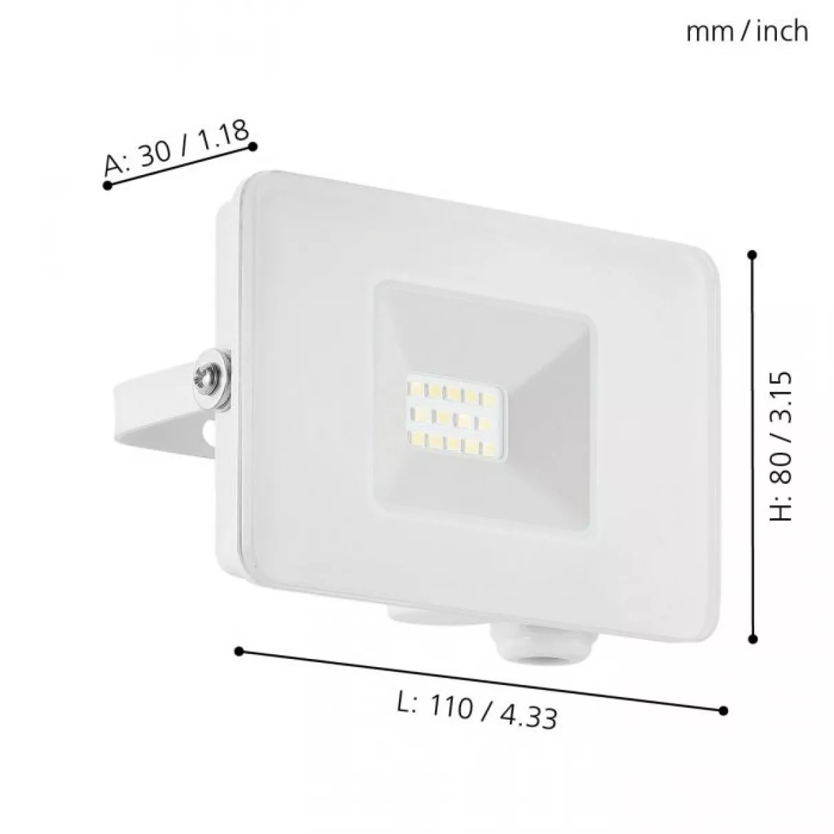 Faedo 3 - LED reflektor, fényszóró IP65 - Eglo-33152