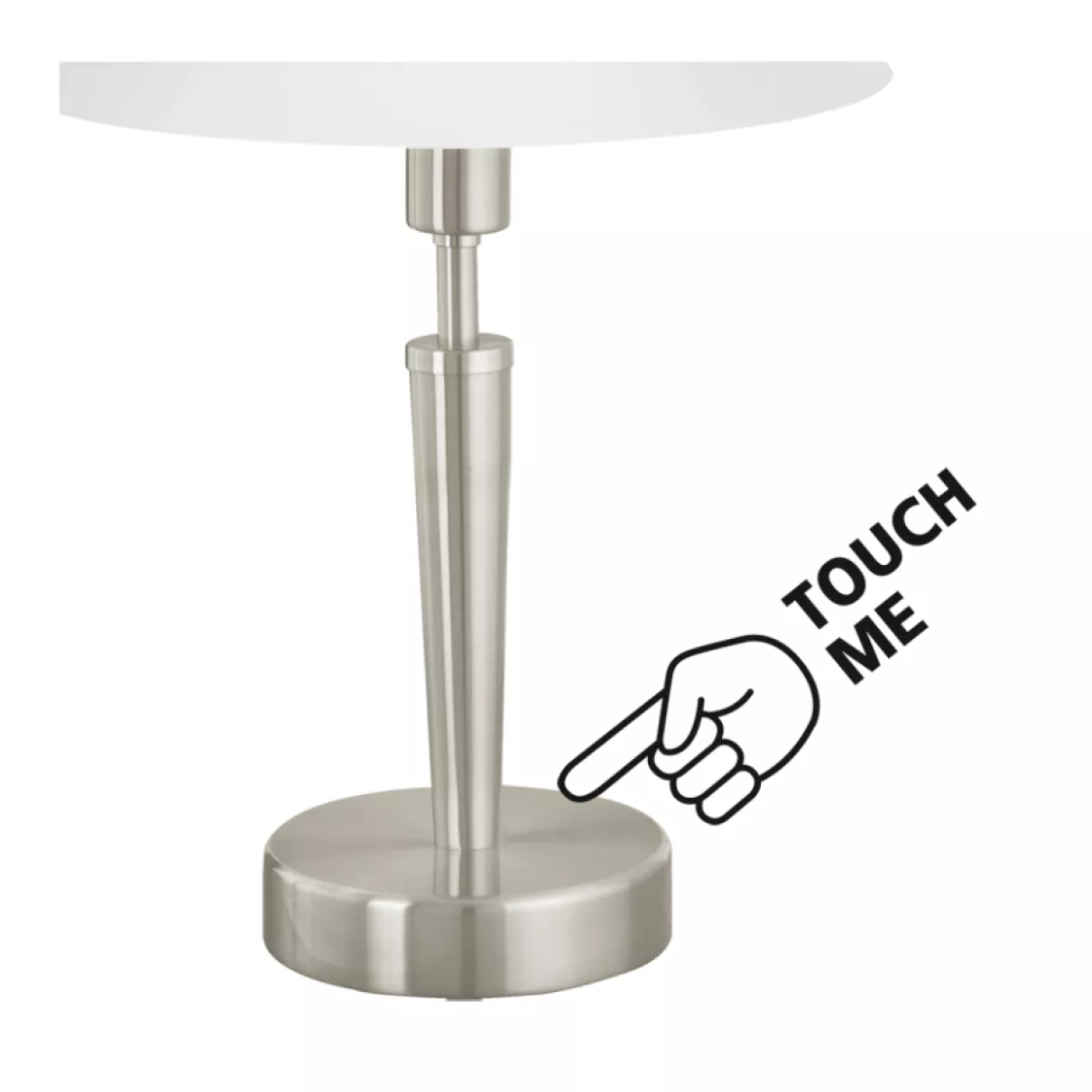 Solo 1 - Érintőkapcsolós asztali lámpa  matt nikkel 1xE14. - Eglo-85104