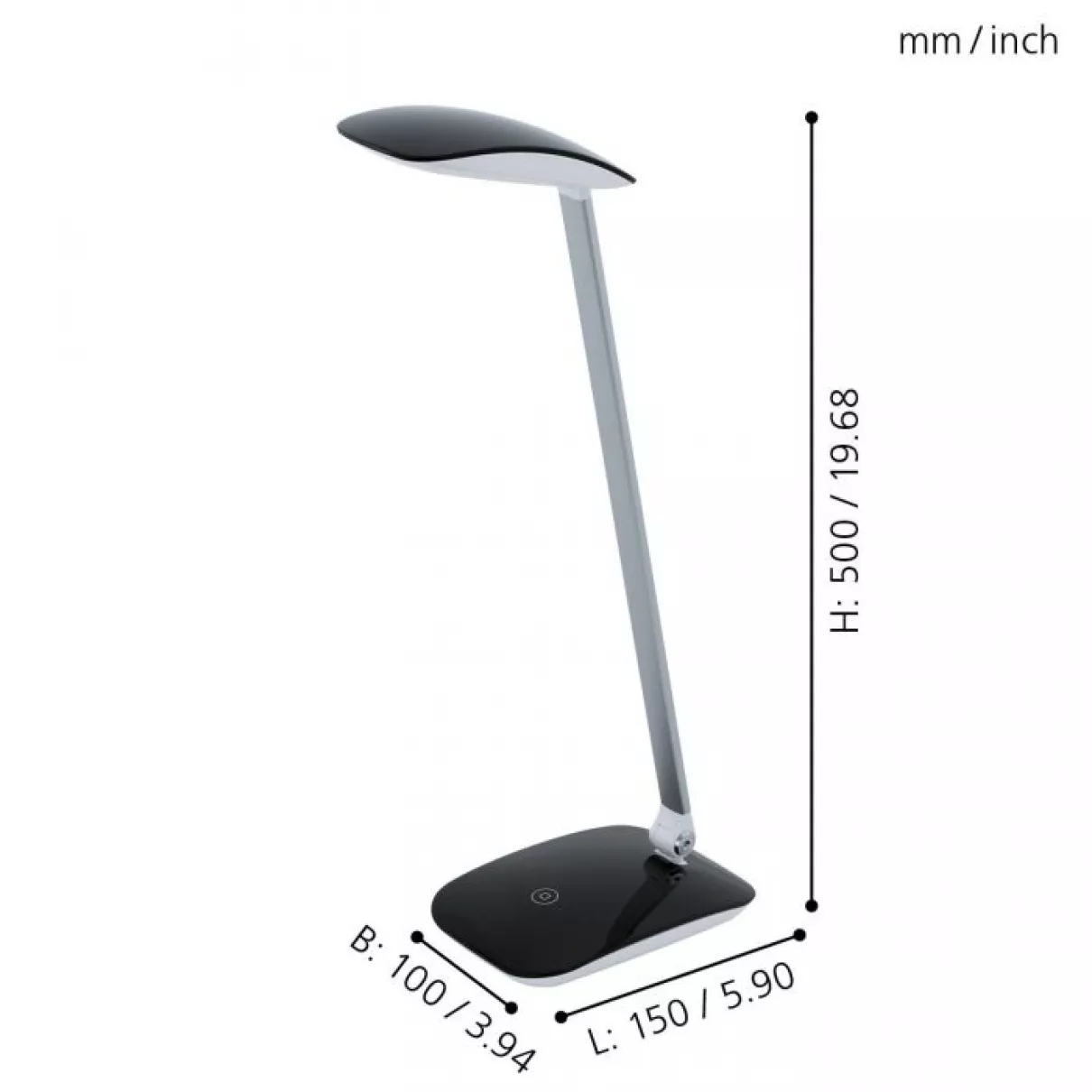 CAJERO - LED szabályzós íróasztali lámpa, 550lm - Eglo-95696