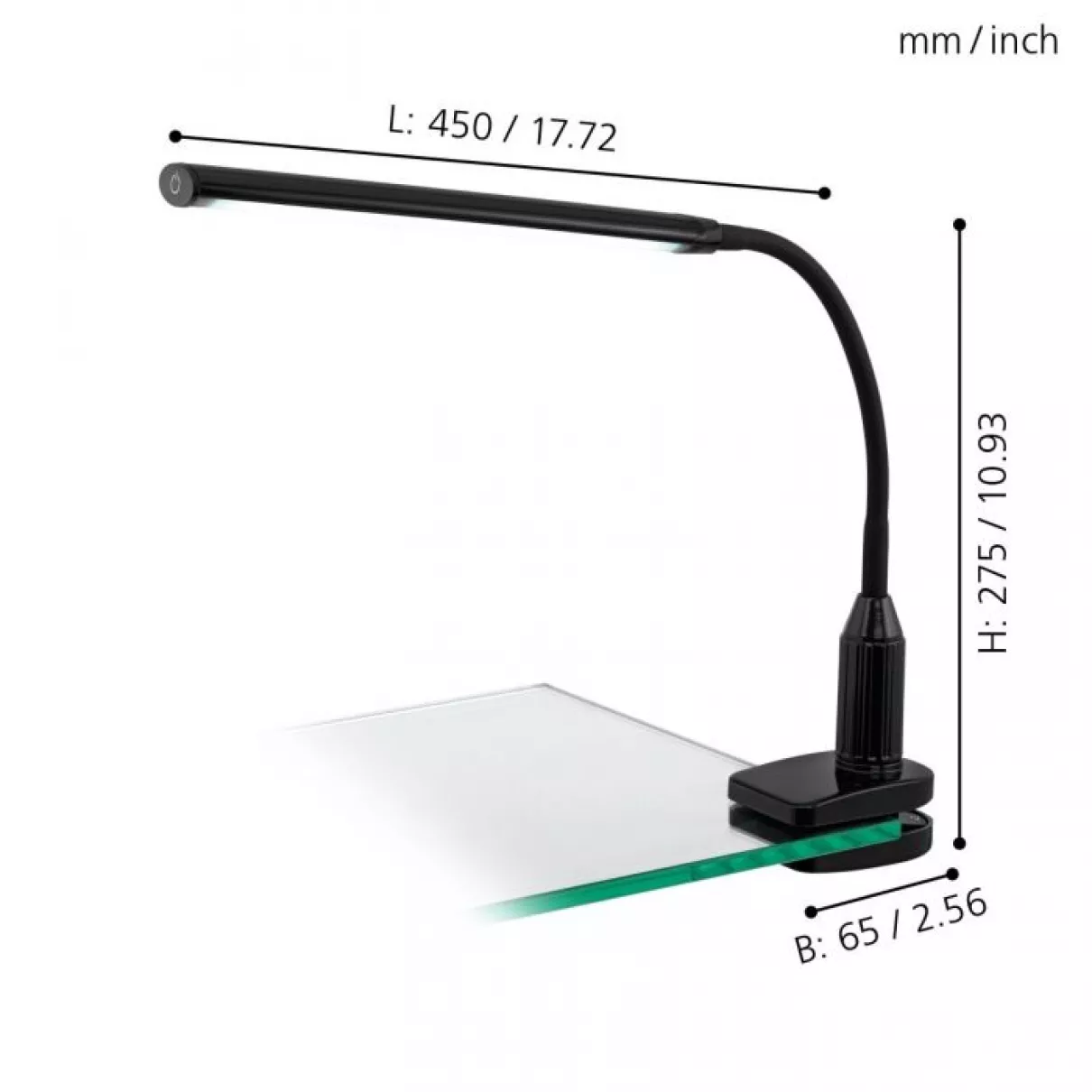 LAROA - LED csiptetős íróasztali lámpa - Eglo-96437