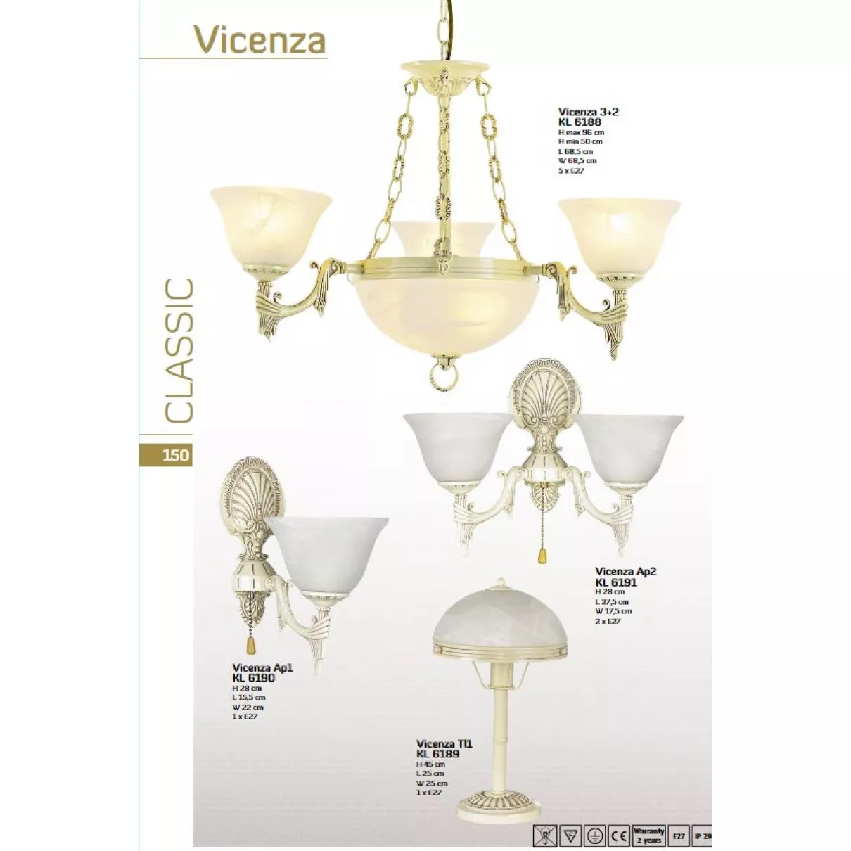 Vicenza - Asztali lámpa - Klausen-KL 6189