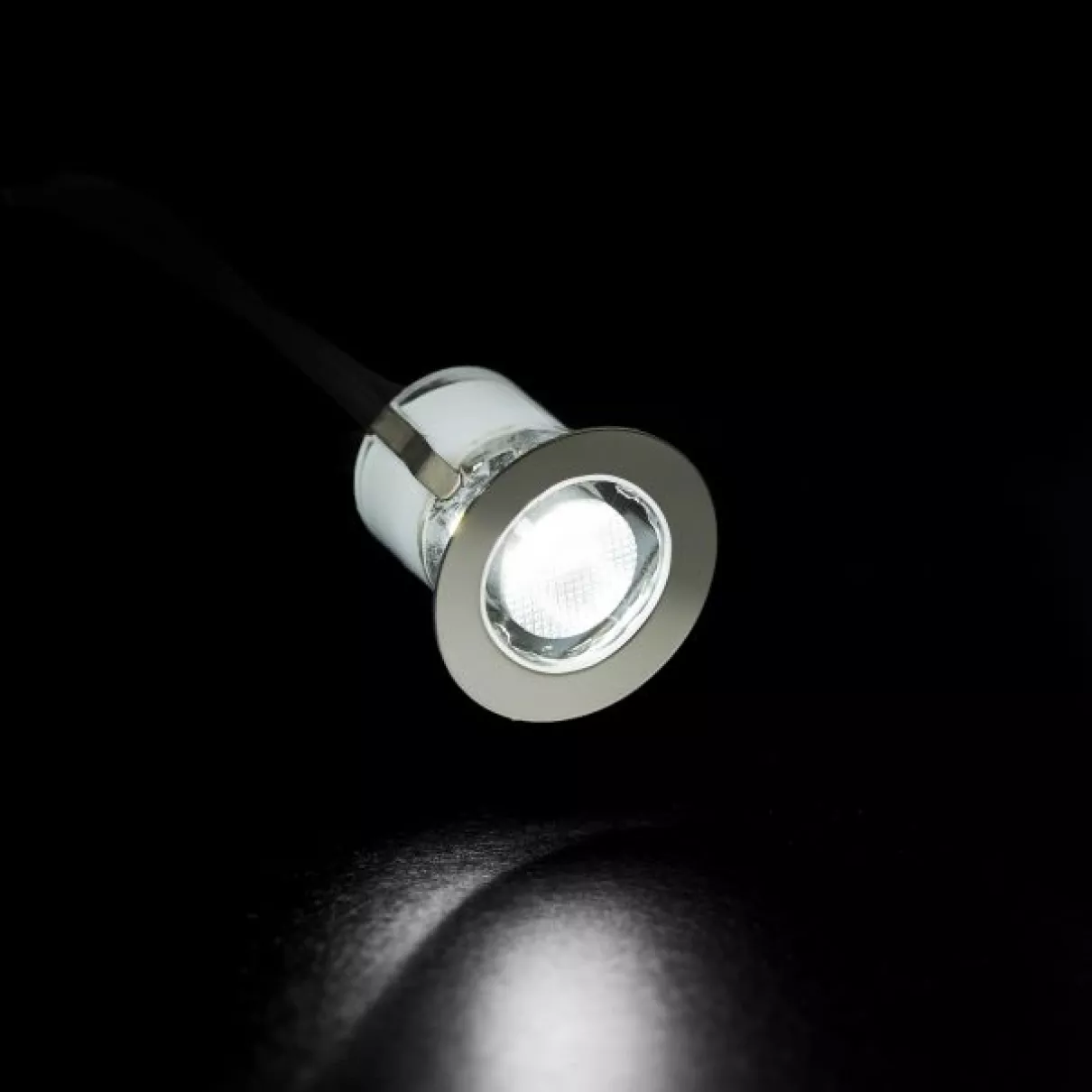 Cosa 30 - LED süllyesztett lámpatest 10 db rozsdamentes acél / hideg fehér; IP44 -  Brilliant-G03093/82