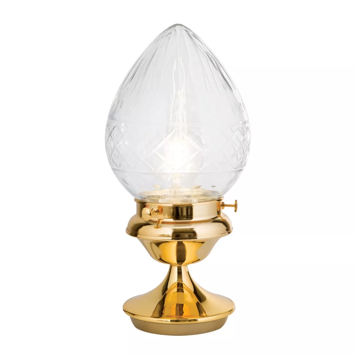 Budapest - 1 izzós arany asztali lámpa, E27 - ORI-LA 4-732 gold/411 klar-Schliff