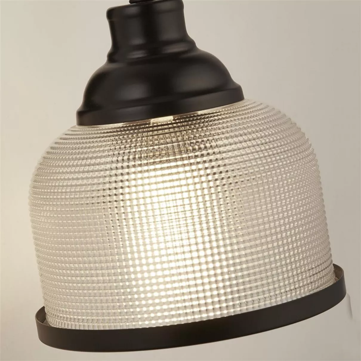 HIGHWORTH asztali lámpa, fekete fémszerkezet, üveg búra, 1xE27 - Searchlight-EU1351-1BK