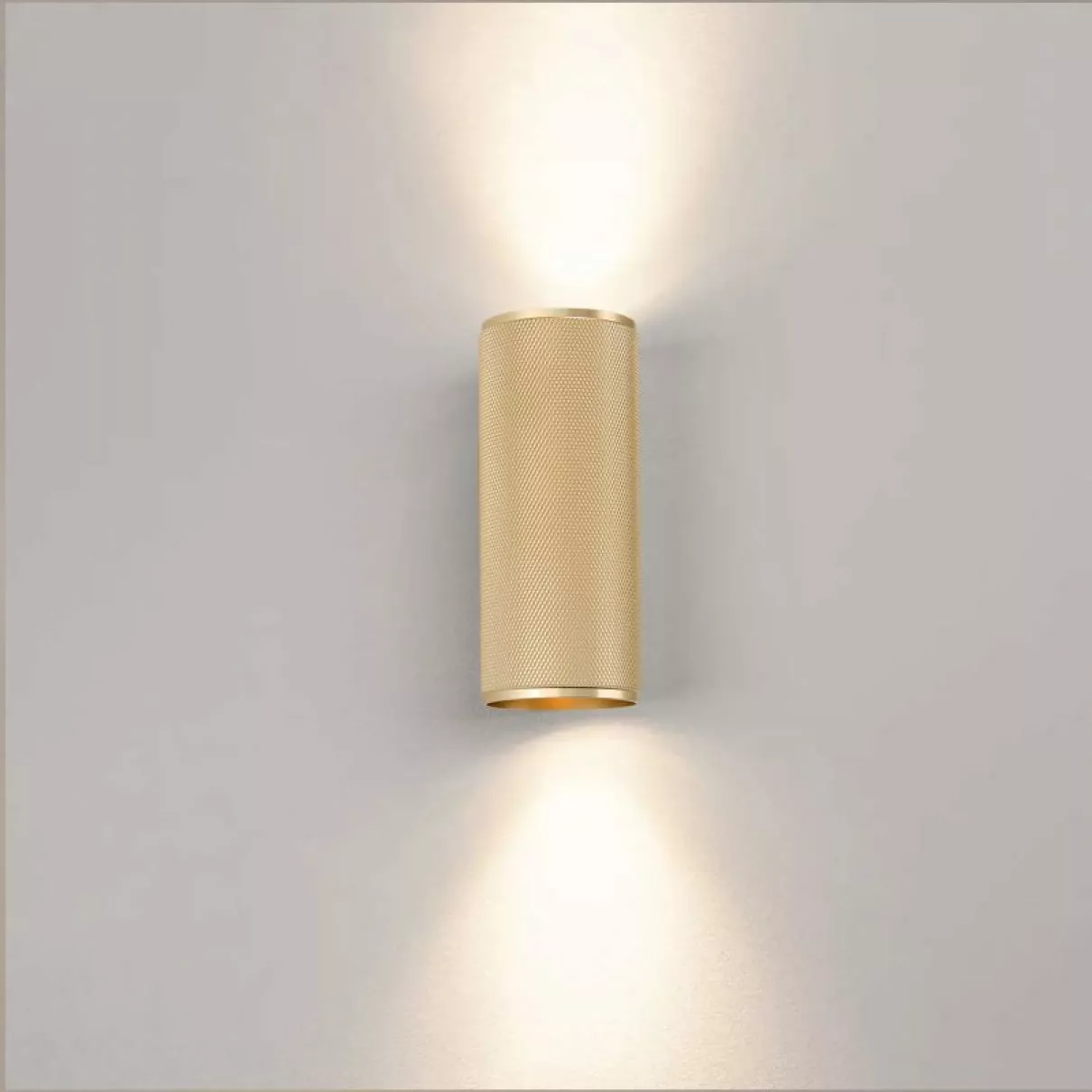 MARTY LED fali lámpa 2 izzós, 2xGU10, matt arany, le-fel világít -  Brilliant-G99206/86