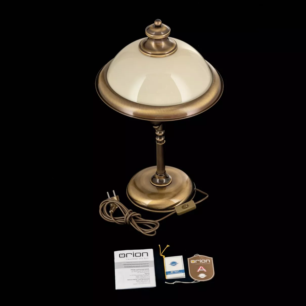 Bécsi Old - Asztali lámpa; 2xE27; patina -  ORI-LA 4-599/2 Patina/355 champ