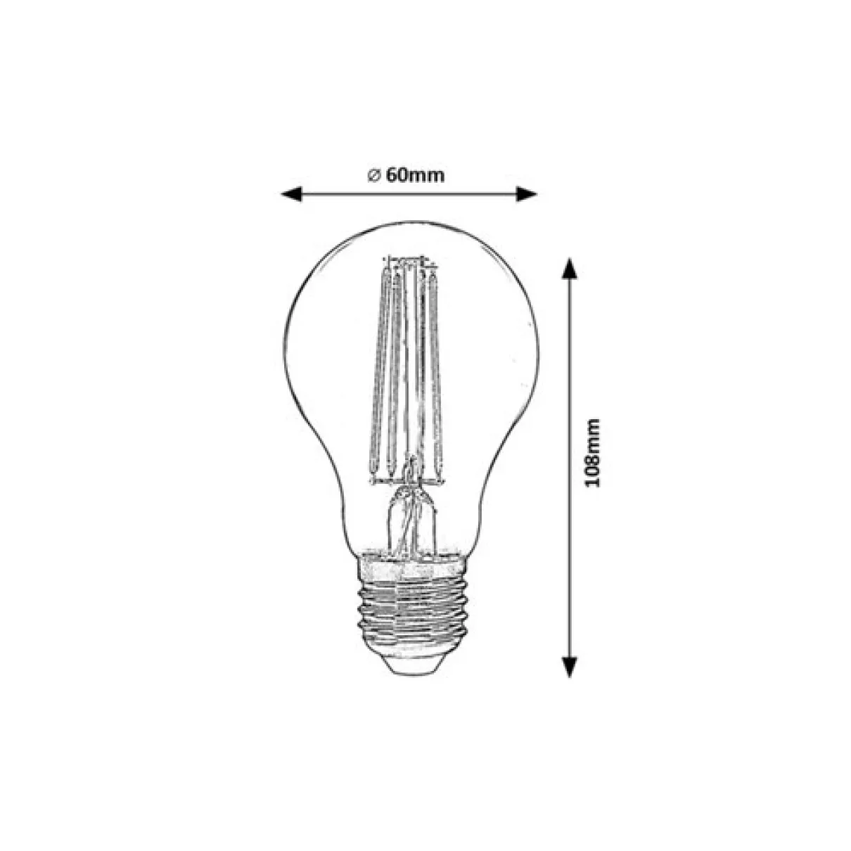Filament-LED Okos izzó led  700 Lumen - Raba-1513