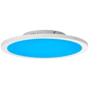 Abie - Távirányítóval szabályozható LED mennyezeti panel átm:40cm RGB színváltós -  Brilliant-G97060/05