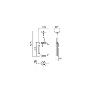 AERIS modern függeszték lámpa; 1xE27 -  Smarter-01-2407