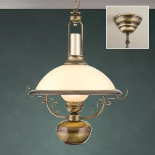 Régi Bécsi petróleum lámpa, 2xE27, le és fel világít - ORI-LAT 5-122/2 Patina/356 pezsgő 359