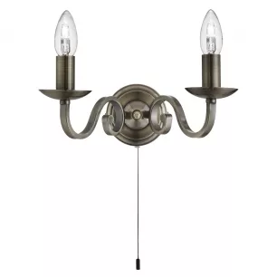 Richmond bronz - Húzókapcsolós fali lámpa - Searchlight-1502-2AB