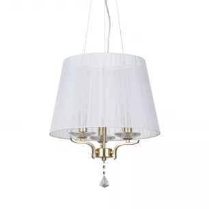 PEGASO 3 izzós függeszték lámpa, szatén réz, fehér ernyő E14 3x40W, átm:40cm - IDL-197715