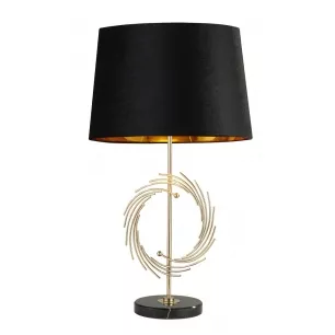 Fringle - Fekete asztali lámpa - Searchlight-EU5310GO