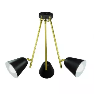 Alder - Mennyezeti lámpa E143XMAX40W fekete/arany/ fehér - Raba-5376