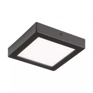 IDUN led fali/mennyezeti lámpa; 17x17cm; acél fekete / műanyag fehér; 1500lm -  Eglo-75605