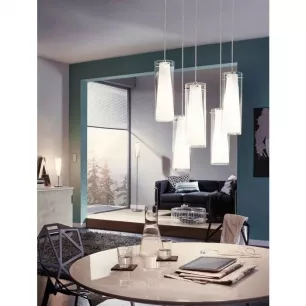 Pinto - Asztali lámpa  E27 1x60W króm/fehér - EGLO-89835
