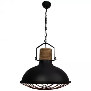 EMMA - Industrial stílusú függeszték lámpa; 1xE27; Fekete színű, átm.47cm - Brilliant-93406/86