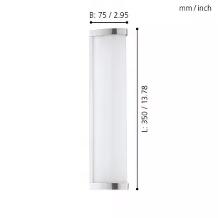 Gita 2 - Ledes fürdőszobai tükör megvilágító lámpa; 35cm - EGLO-94712