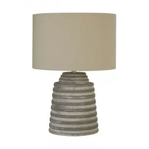 LIANA - Textilernyős asztali lámpa - Searchlight-EU9621GY