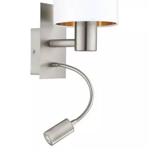 PASTERI - Olvasó LED fali lámpa, beépített kapcsolóval, E27 - Eglo-96484