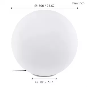 MONTEROLO IP65 kültéri gömb alakú állólámpa E27; 60cm - Eglo-98104
