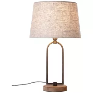 SORA - Textilernyős asztali lámpa; E27 1x40W, m:50cm - Brilliant-99020/09
