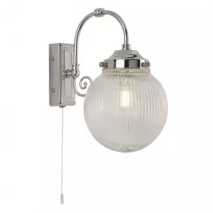 Belvue - Fürdőszobai IP44 fali lámpa, húzókapcsolós, E14 1x60W - Searchlight-3259CC