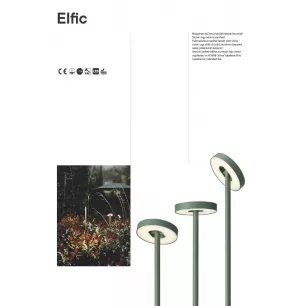 ELFIC kültéri leszúrható led lámpa, m:120cm, szürke -  Redo-90467