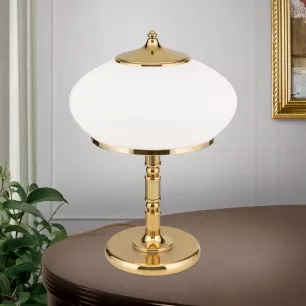 Bécsi Nosztalgia Empire - 2 izzós asztali lámpa; 2xE27; m:48cm; arany - ORI-LA 4-801/2 gold/386 opal-gold
