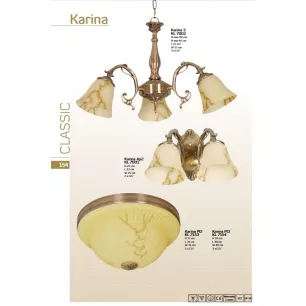 Karina - 2 izzós fali lámpa - Klausen-KL 7001