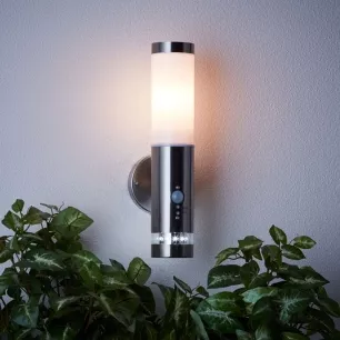 BOLE - Kültéri mozgásérzékelős fali lámpa, sötétedés kapcsolóval - BRILLIANT-G96131/82