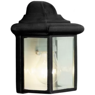 NISSIE kültéri fali lámpa; 1xE27; IP23-fekete -  Brilliant-91018A06
