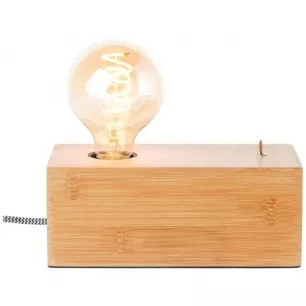 Armena asztali lámpa fa színű; 1xE27 -  Brilliant-93051/45