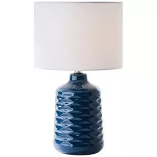 Ilysa asztali lámpa m:42cm kék/fehér; 1xE14 -  Brilliant-94569/73