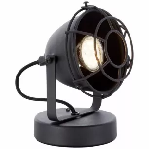 CARMEN - ipari stílusú asztali lámpa; fekete 1xGU10 -  Brilliant-98992/86
