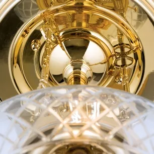 Budapest - 1 izzós arany mennyezeti lámpa, 1xE27 - ORI-DL 7-144 gold/416 klar-Schliff