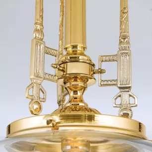 Budapest - 1 izzós arany mennyezeti lámpa, 1xE27 - ORI-DL 7-144 gold/416 klar-Schliff