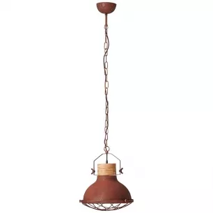 EMMA - Industrial stílusú függeszték lámpa; 1xE27; átm.33cm; rozsda színű - Brilliant-93571/55
