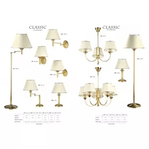 CLASSIC II - asztali lámpa, réz, csuklós - Jupiter 206a CLL