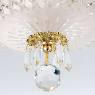 Empire Crystal - 3 izzós arany kristály mennyezeti lámpa; átm:40cm - ORI-DL 7-489/3/39 gold