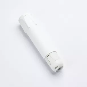 Gyertya utánzat hüvely E14 foglalathoz; m:10,5cm; fehér - ORI-Kerzenhülse E14/29x105mm cseppekel/fehér