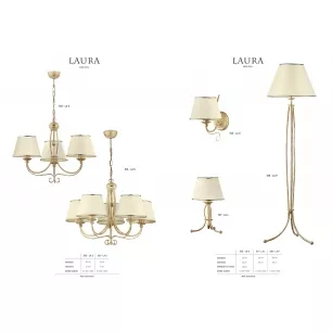 LAURA -  asztali lámpa - Jupiter 517-LAL