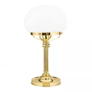 Bécsi Nosztalgia  asztali lámpa, fényes sárgaréz, opál matt üveggel, H51cm - ORI-LA 4-478 MS/329 opal matt