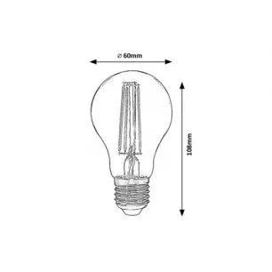 Filament-LED Okos izzó led  700 Lumen - Raba-1513